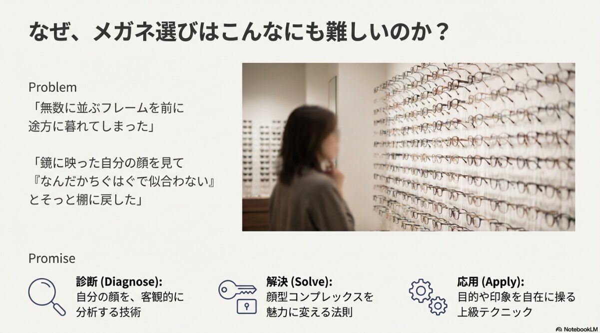 メガネ　顔の形　