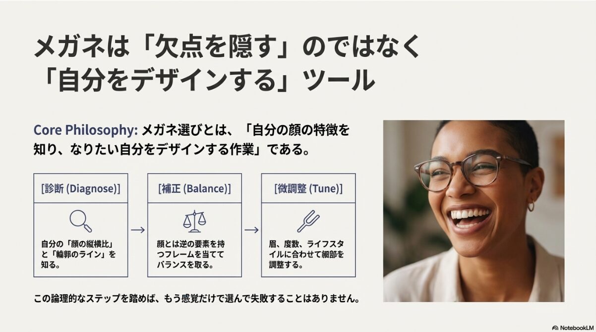 メガネ　顔の形　理想のメガネと顔の形を見つける総括