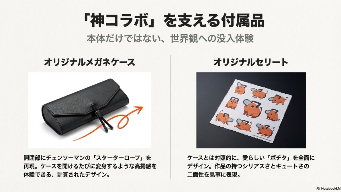 jins チェンソーマン まとめ　ケース等のコラボグッズ付属品