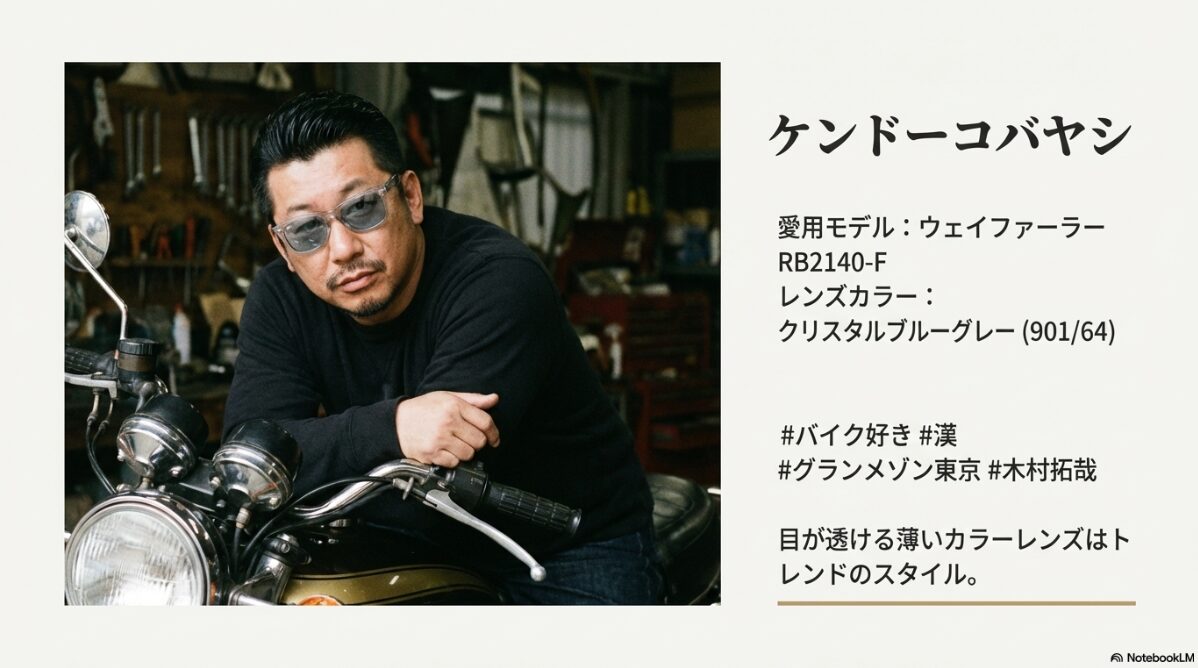 メガネ 芸人 コンビ　レイバンを愛用する人気芸人　ケンドーコバヤシ