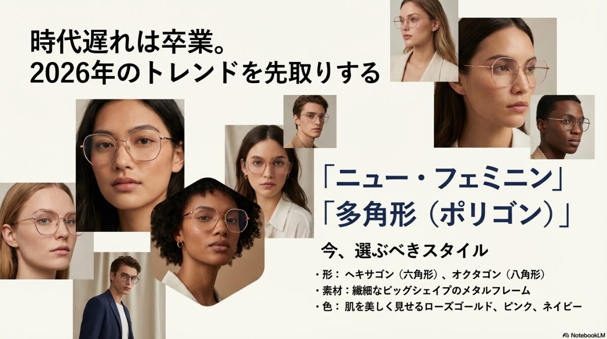 メガネ ダサい　時代遅れの形はメガネがダサい原因