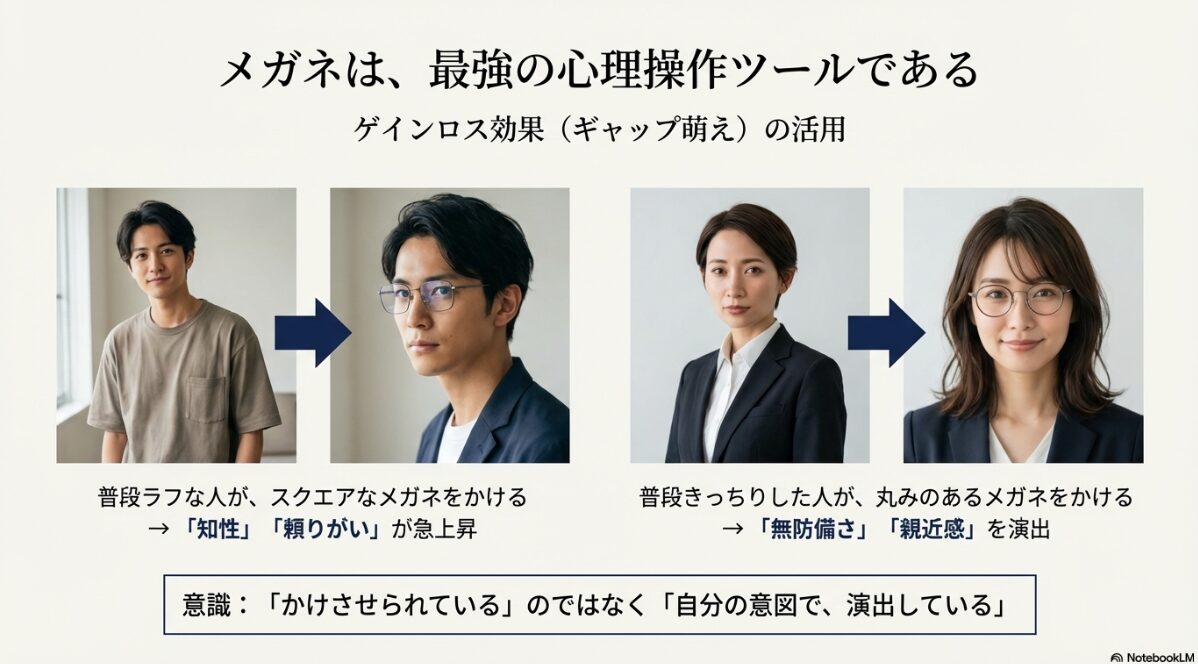 メガネ ダサい　ギャップ萌えでダサい評価を逆転