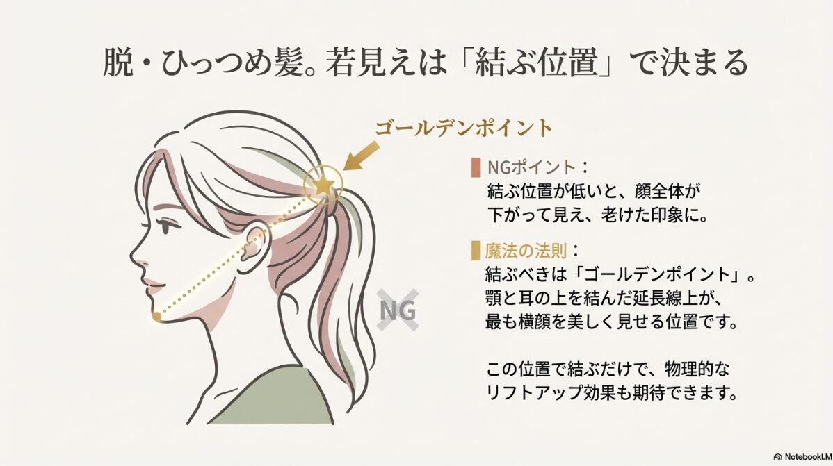 メガネ ポニーテール　ゴールデンポイントと「崩し」の魔法