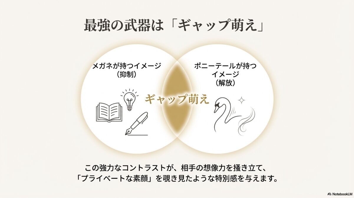 メガネ ポニーテール　最強の武器「ギャップ萌え」