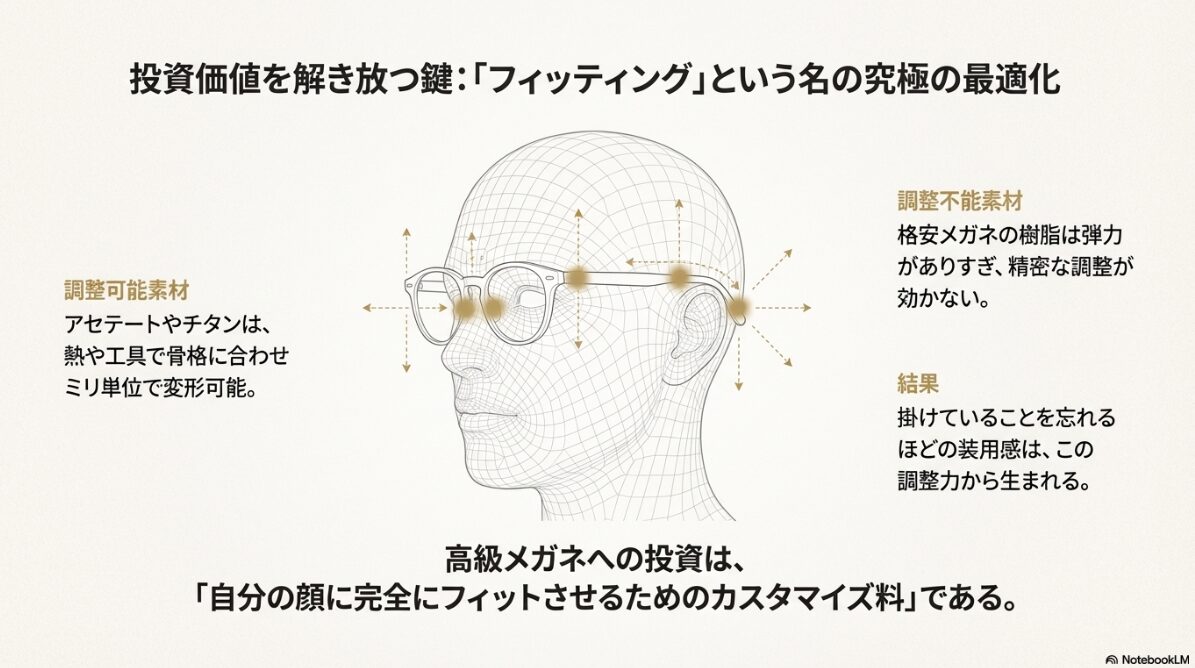 メガネ 10 万　フィッティング（調整）の可否が運命を分ける