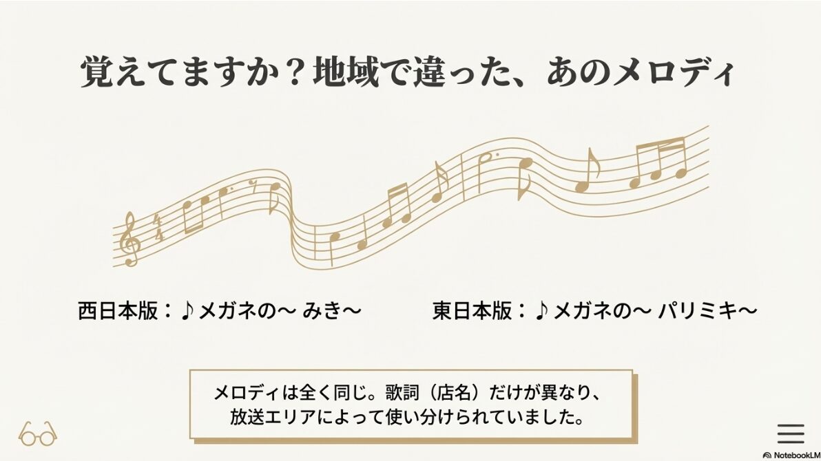 メガネの三城 パリミキ 違い　東西で店舗名が異なっていた歴史2