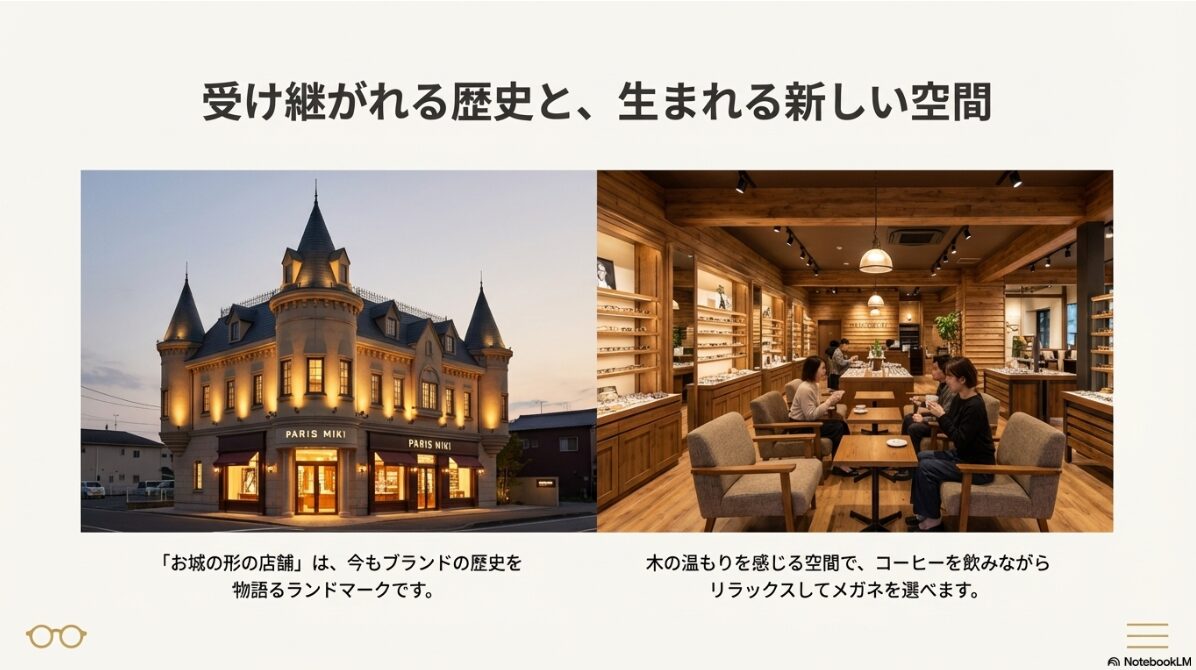 メガネの三城 パリミキ 違い　2025年現在の店舗と看板の状況