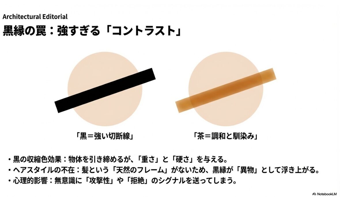 坊主 メガネ 怖い　黒縁メガネは威圧感を与えるのか