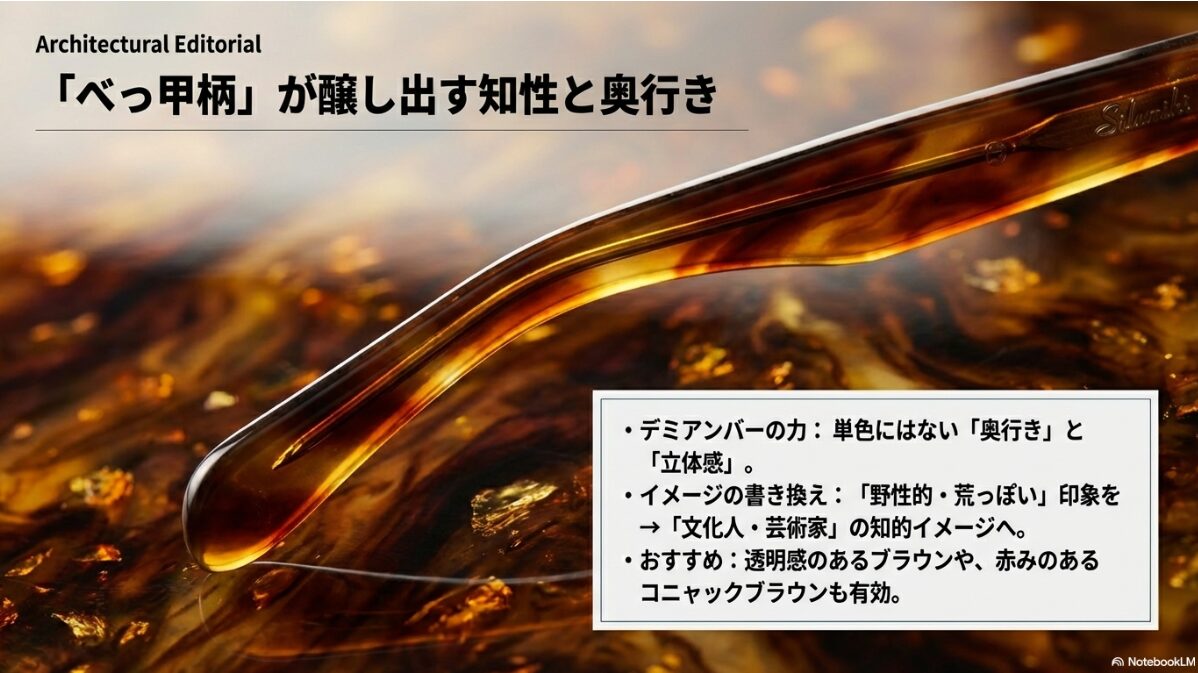 坊主 メガネ 怖い　優しい印象を作る茶色のフレーム2