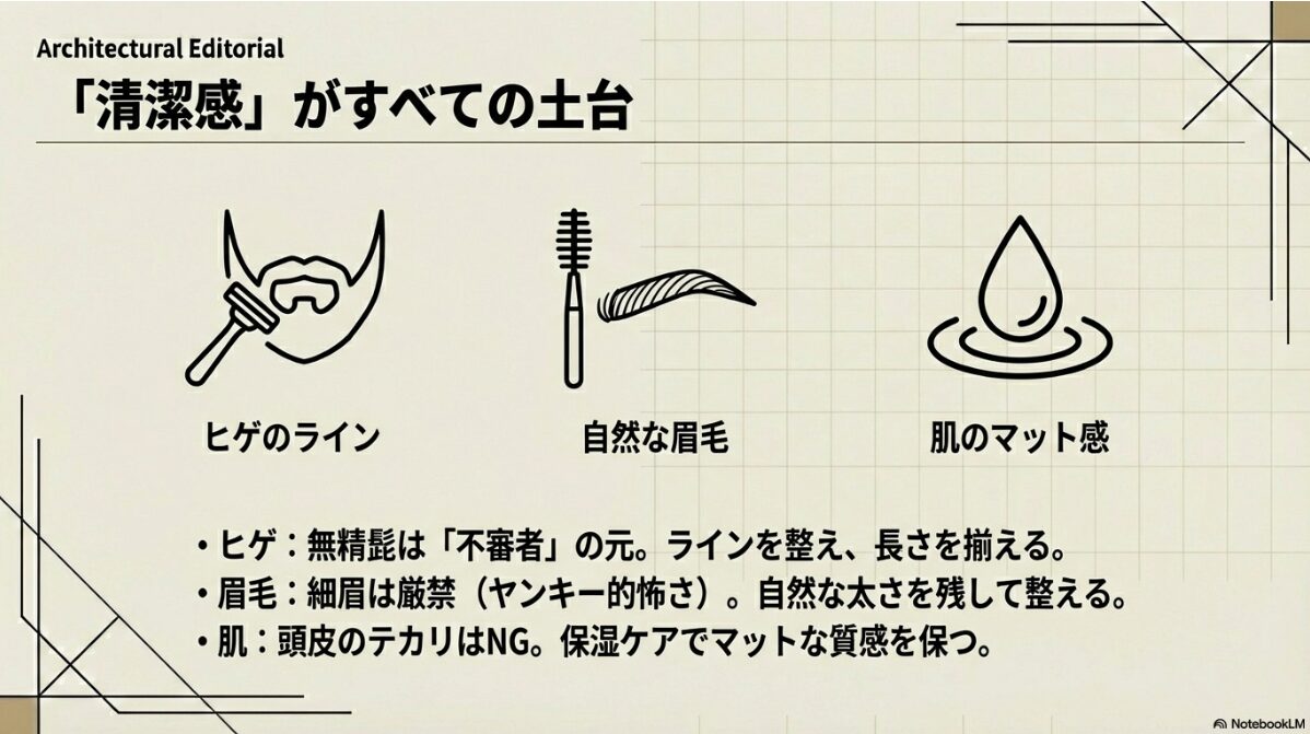 坊主 メガネ 怖い　ヒゲとメガネで清潔感を出す方法