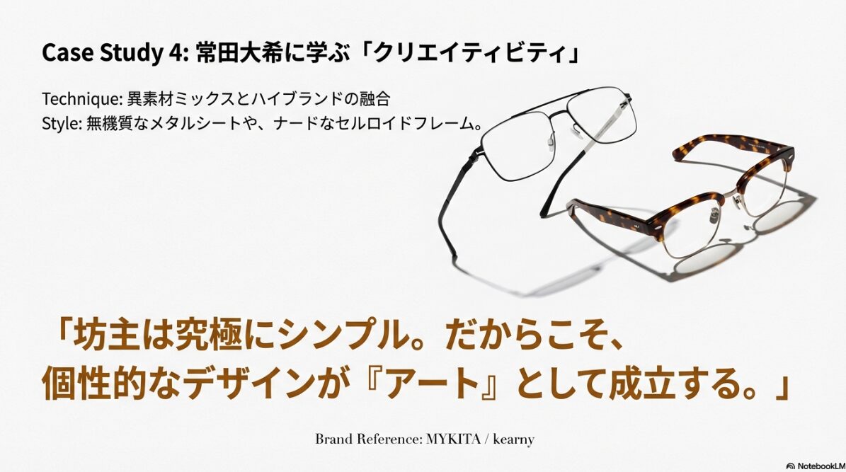 坊主 メガネ 芸能人　King Gnu常田大希のモードな選び方