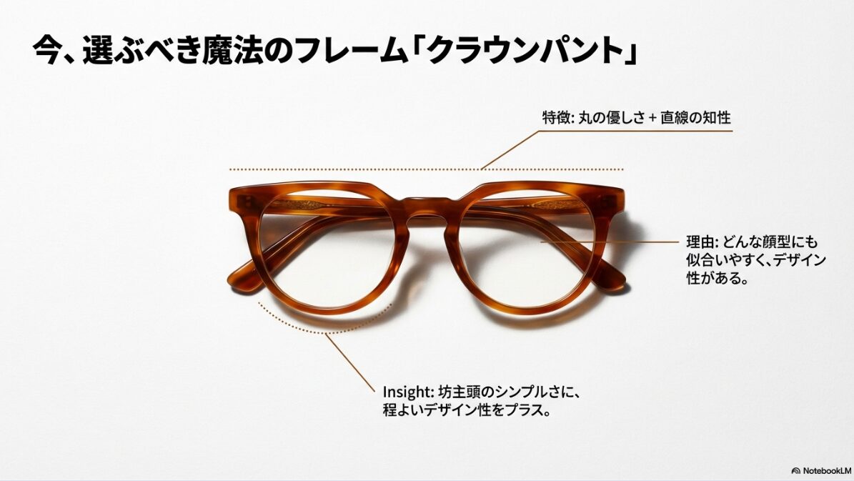 坊主 メガネ 芸能人　丸顔や面長など顔型別似合うフレーム診断　クラウンパント