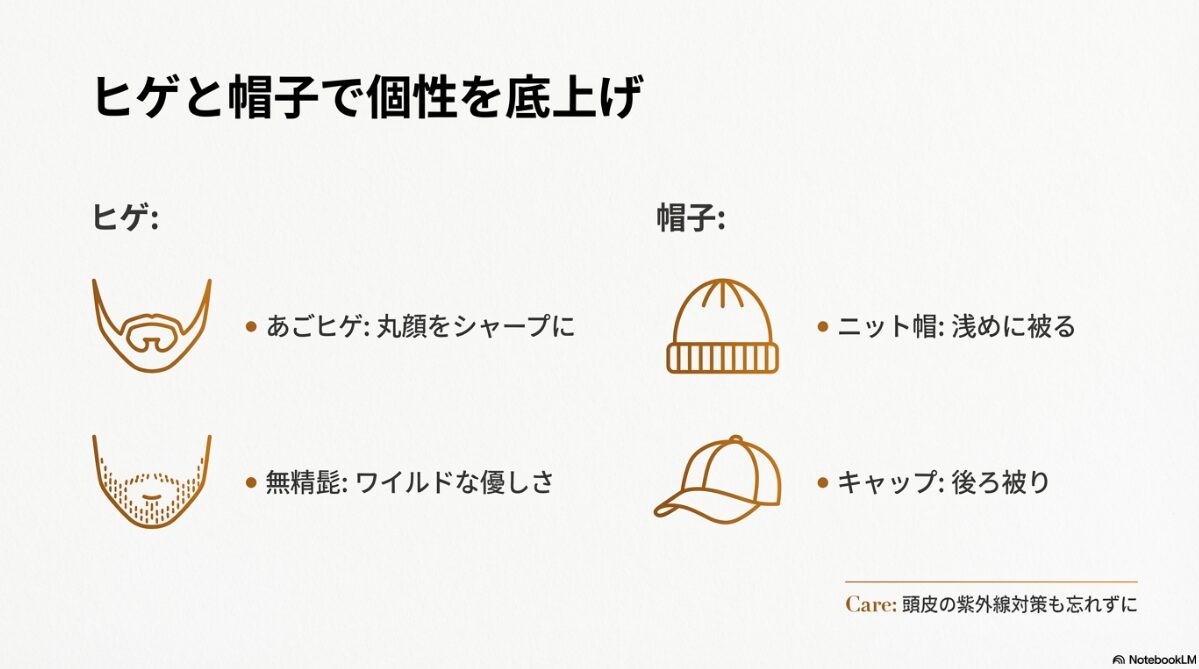 坊主 メガネ 芸能人　ヒゲや帽子と合わせるトータルコーデ術