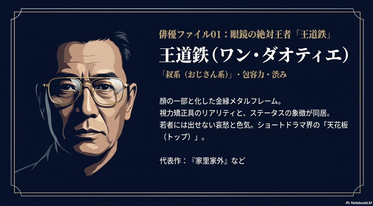 中国 ショートドラマ 俳優 メガネ　王道鉄のWiki風プロフィールと身長