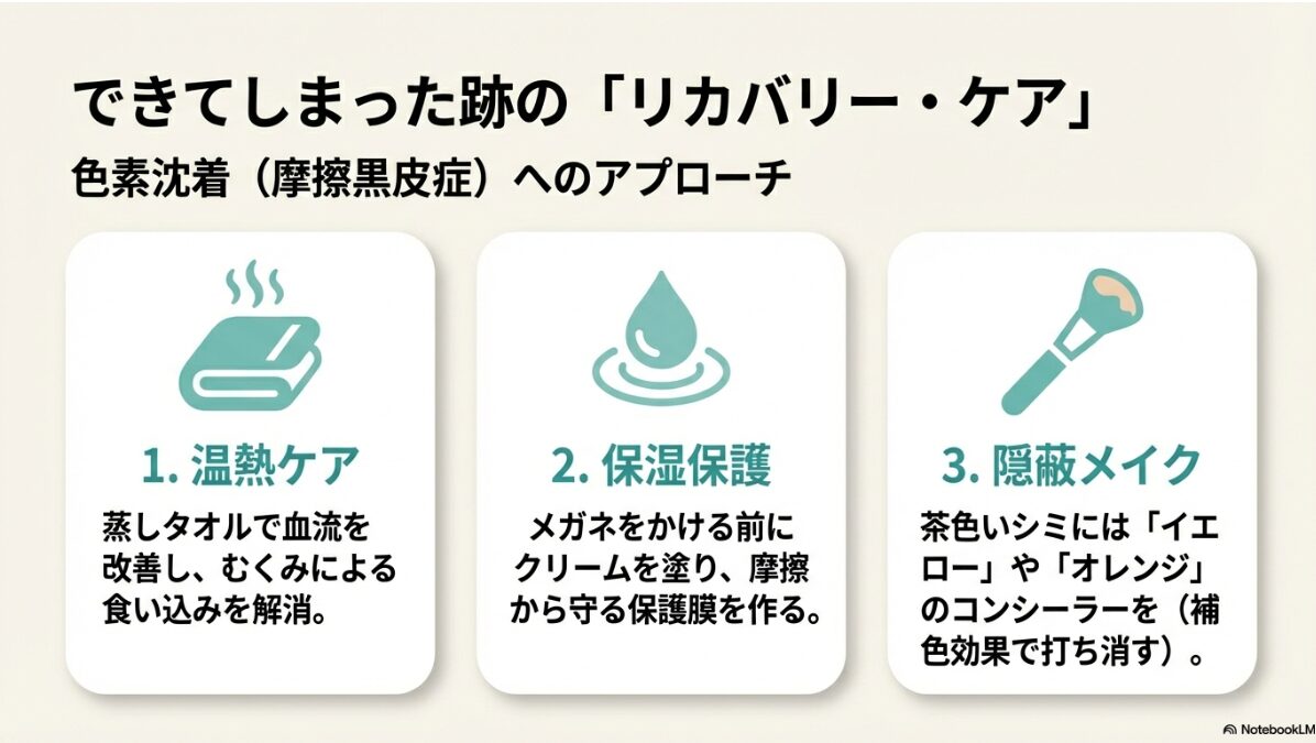 メガネ 鼻に跡がつかない方法 ティッシュ 今日からできる「リカバリー・ケア」