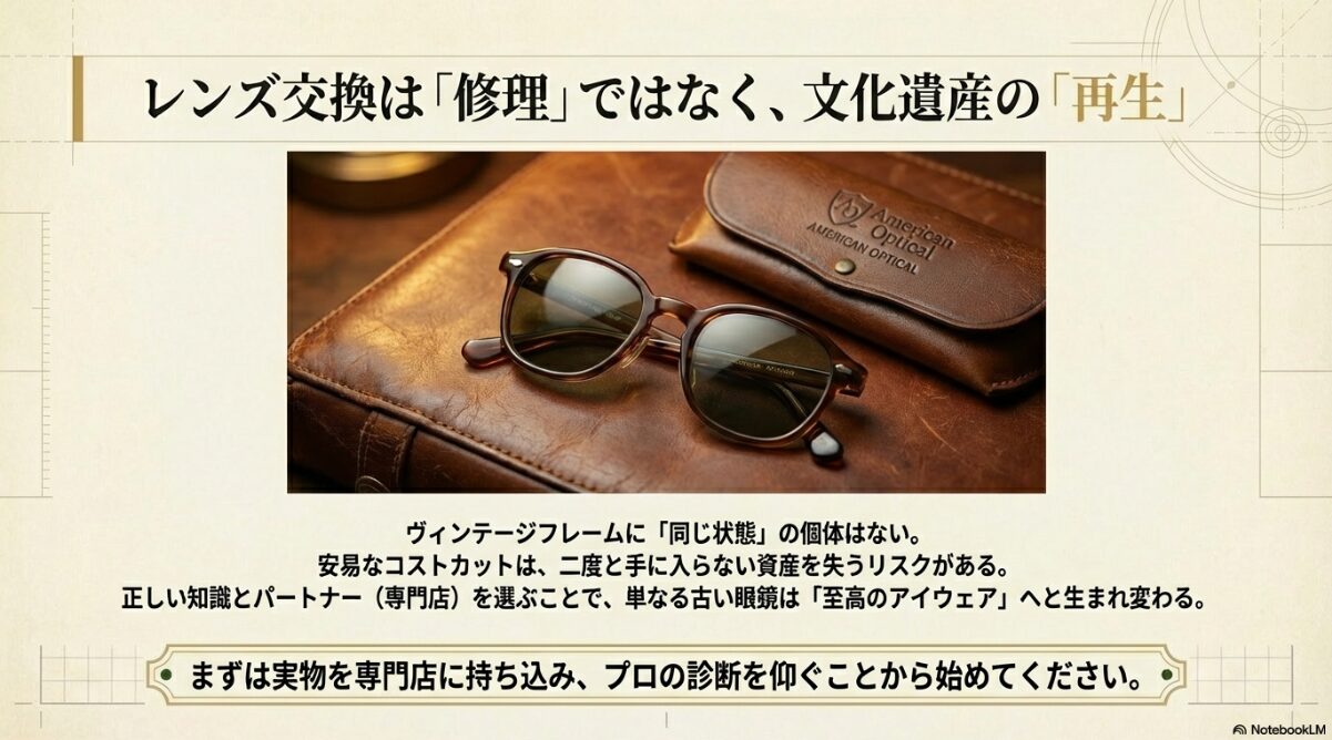 アメリカンオプティカル レンズ交換　アメリカンオプティカルのレンズ交換まとめ