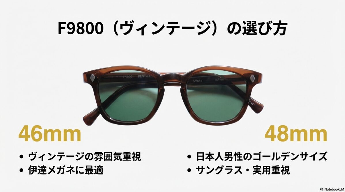 アメリカンオプティカル サイズ感 ヴィンテージF9800の選び方