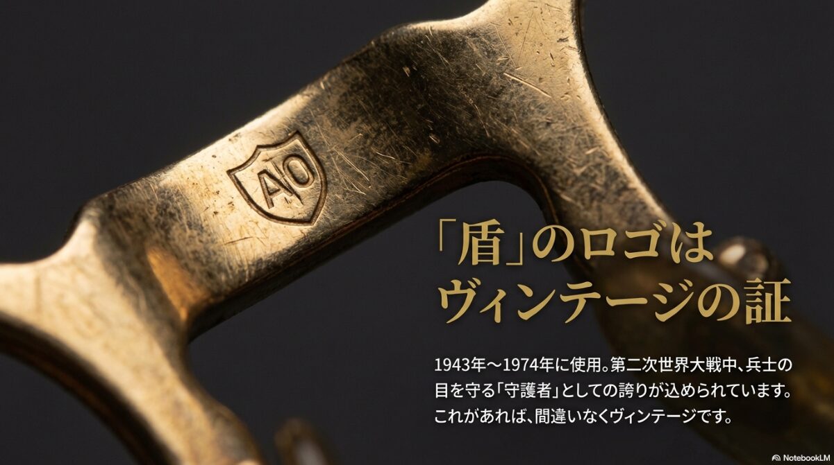 アメリカンオプティカル 年代判別 AOロゴとシールドの歴史2