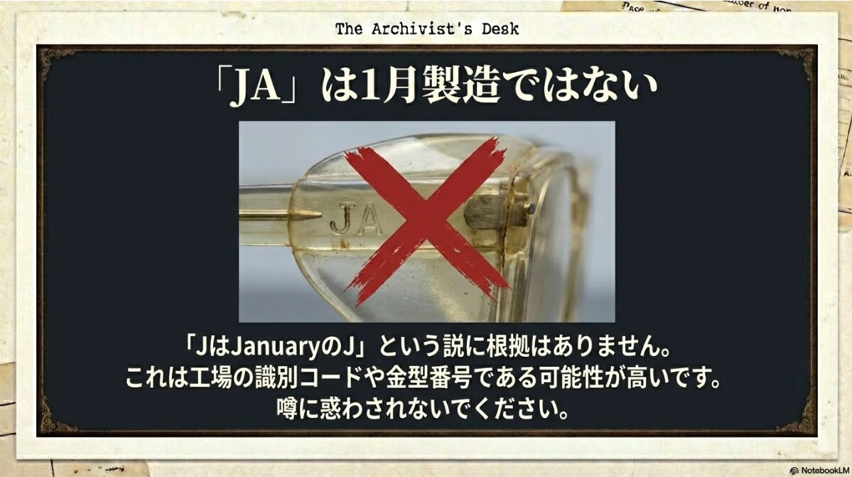 アメリカンオプティカル 年代判別 JA刻印に関する誤解と真実