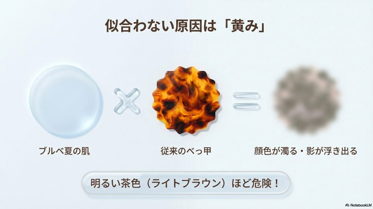 ブルベ 夏 メガネ べっ甲 なぜブルベ夏にべっ甲は似合わないのか2