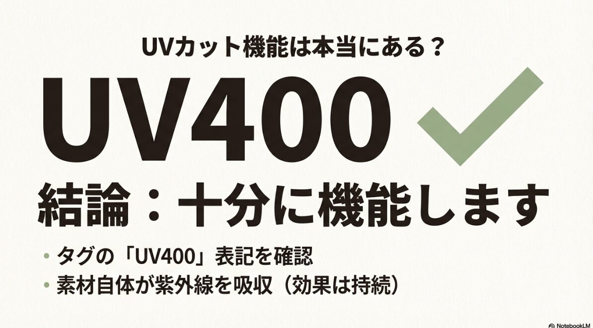 伊達メガネ セリア　「UV400」のタグは信頼できるか？