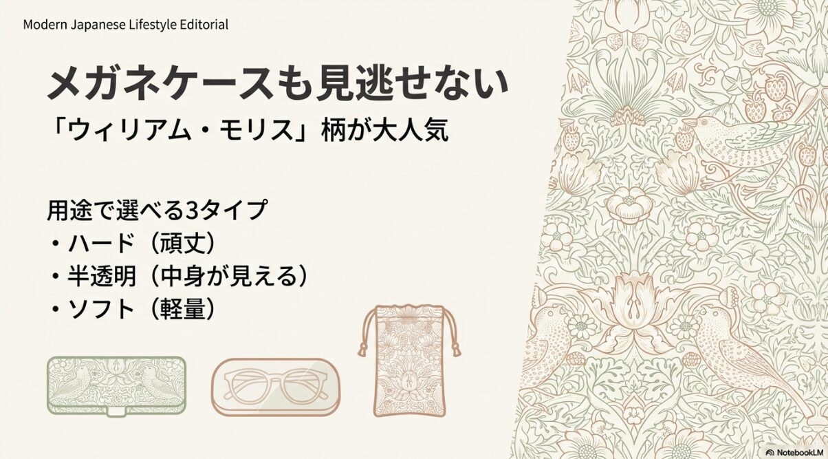 伊達メガネ セリア　売り切れ続出！「ウィリアム・モリス」シリーズ