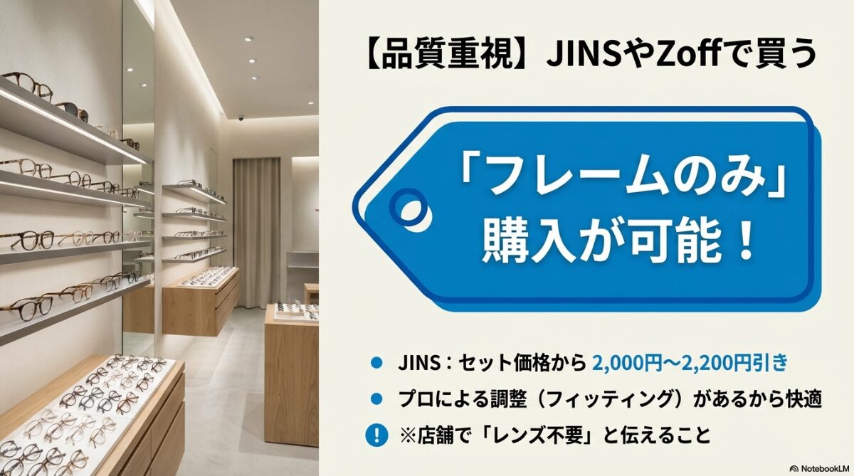 伊達メガネ レンズなし どこに売ってる JINSやZoffの店舗でフレームのみ購入する方法