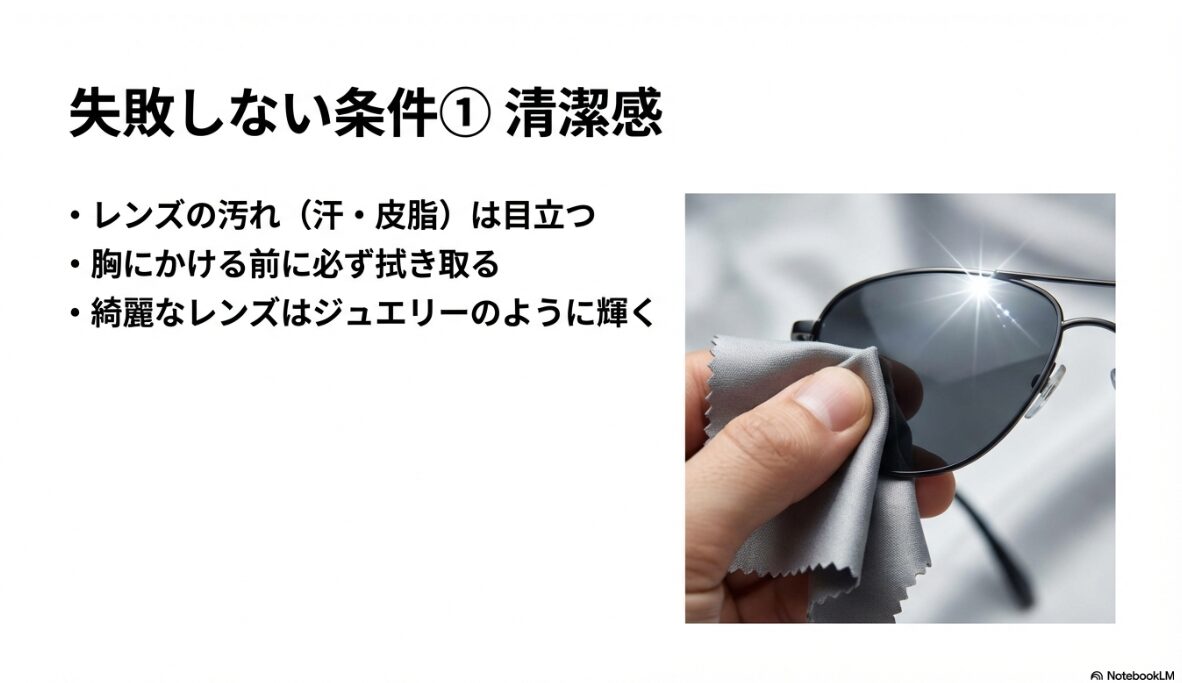 サングラス 胸にかける　サングラスを胸にかけるのはダサい？2