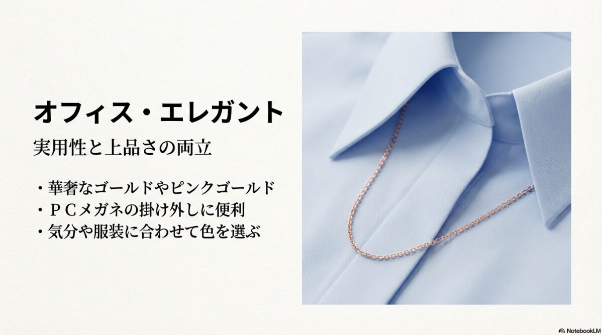 サングラス 胸にかける　レディースに合うラグジュアリー仕様2