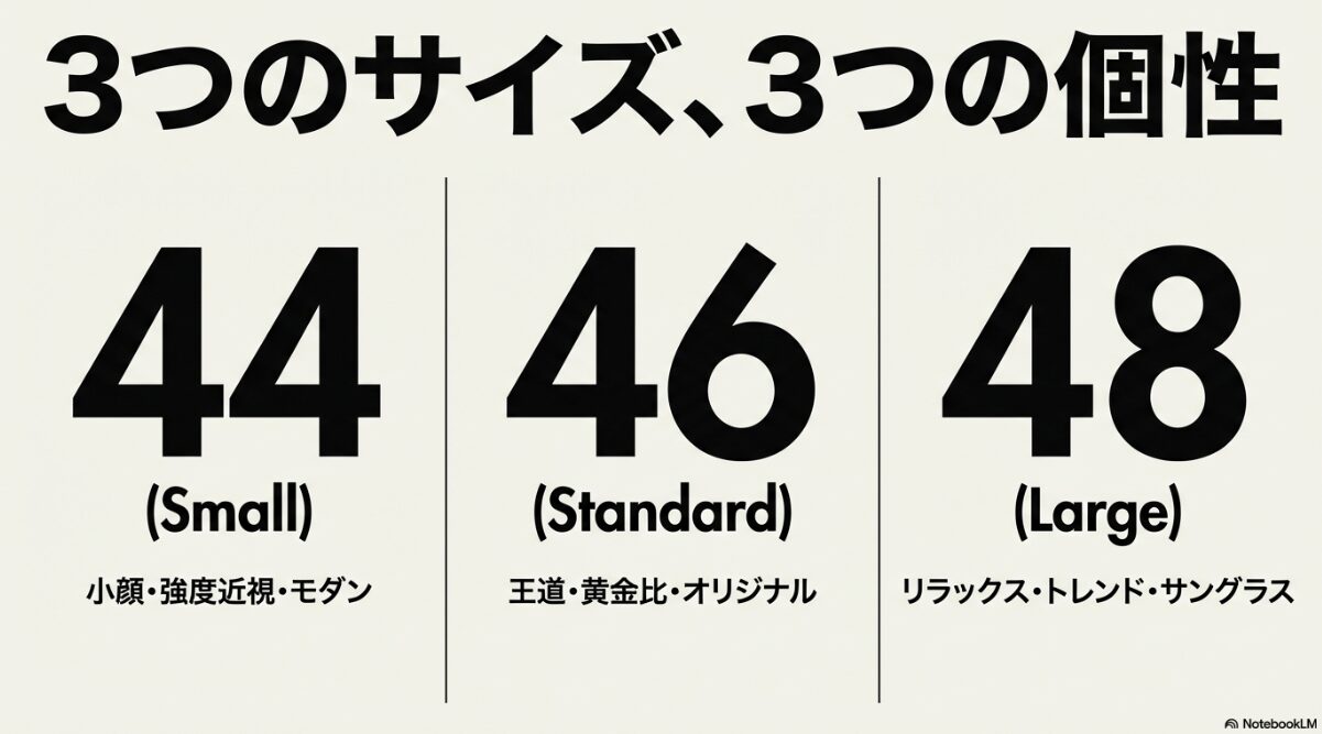 bjクラシック jazz サイズ 44と46と48サイズの比較一覧