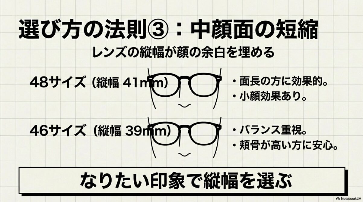 bjクラシック jazz サイズ レンズ縦幅による印象の比較