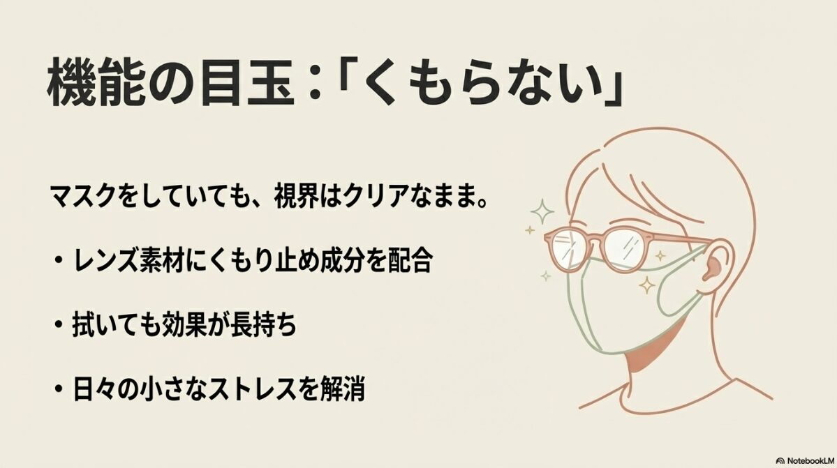 伊達メガネ ロフト　マスクでも快適なくもり止めレンズの種類と効果
