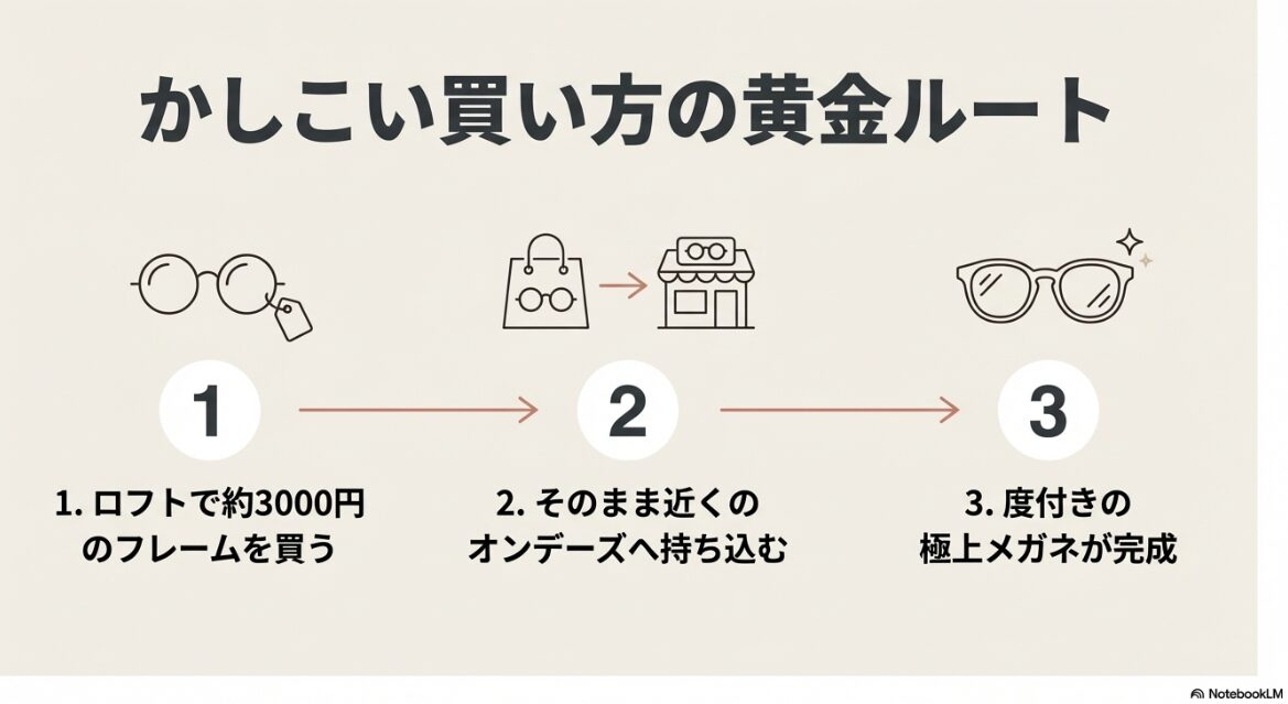 伊達メガネ ロフト　オンデーズなら他店持ち込みでレンズ交換が可能2