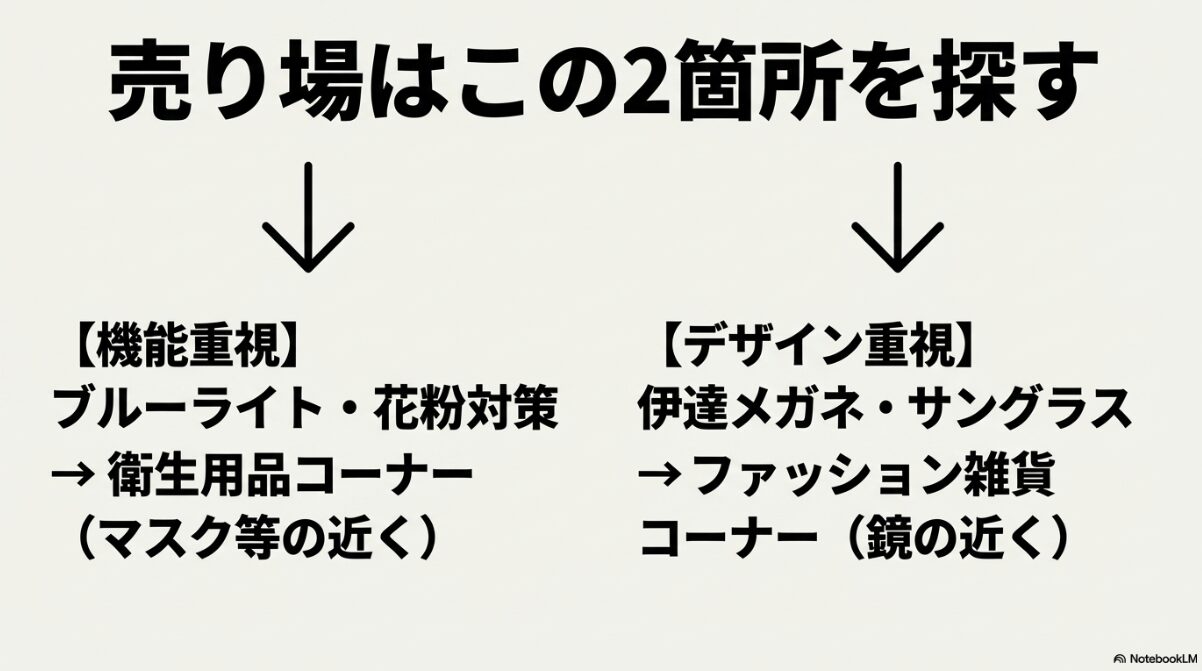 100均 伊達メガネ キャンドゥ　100均伊達メガネの売り場はどこのコーナーか