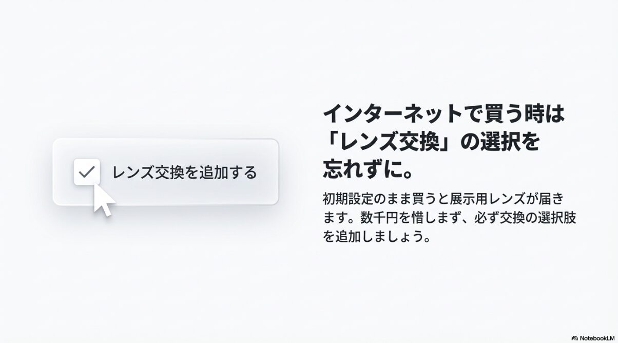 伊達メガネ バレる　ネット購入時のオプション選択の重要性