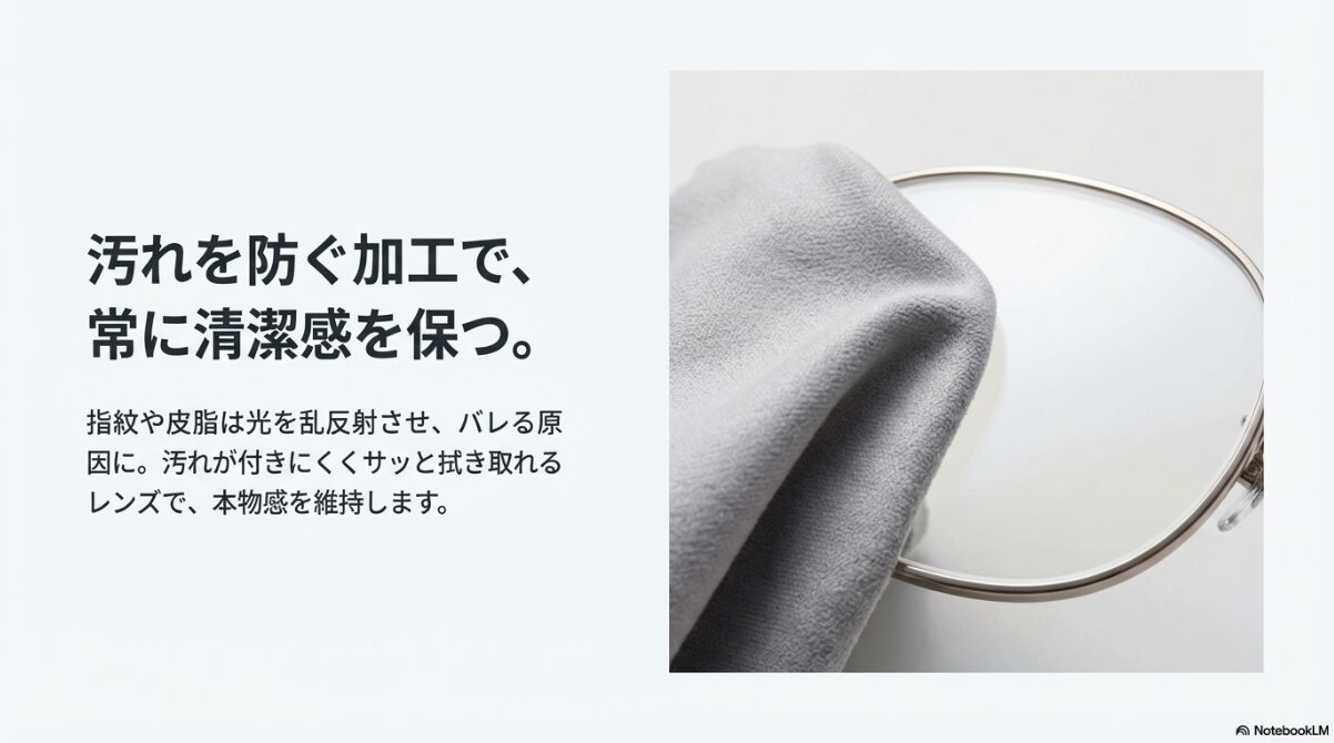 伊達メガネ バレる　メンテナンスで清潔感を維持する