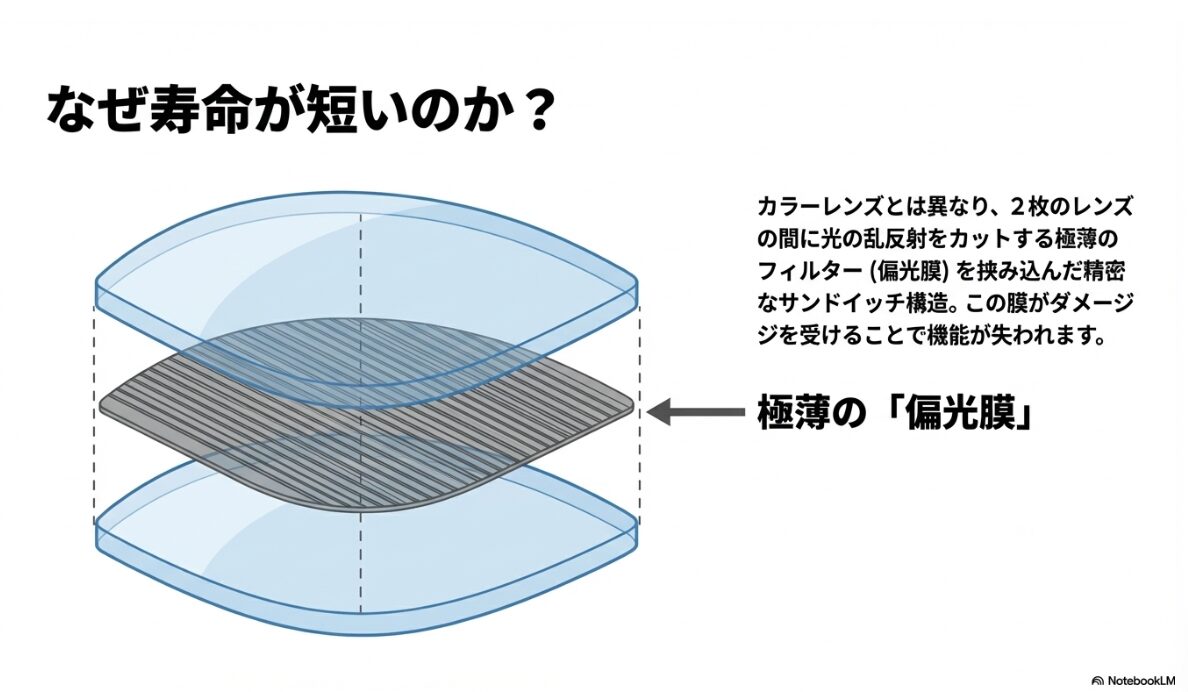 偏光 レンズ 寿命　平均的な偏光レンズの寿命年数とは2