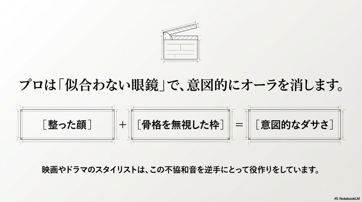 眼鏡が似合わない イケメン　芸能人に見るスタイリングの意図