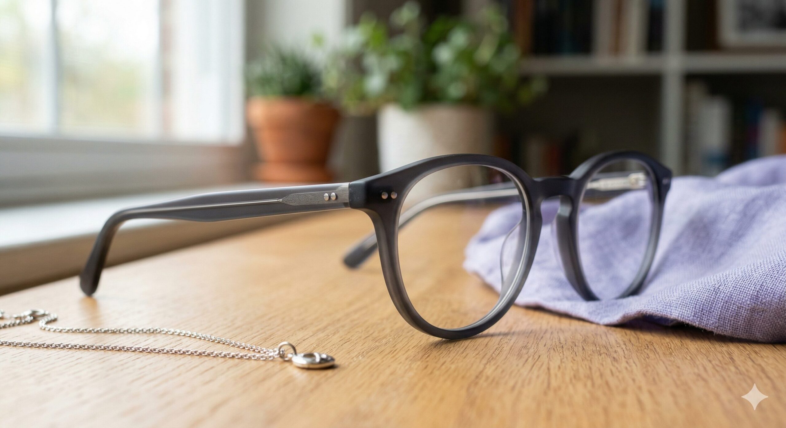 ブルベ 夏 メガネ　黒　トレンドのニュアンスブラックを活用