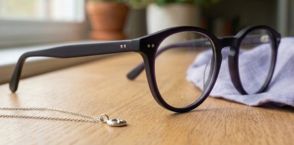 ブルベ 夏 メガネ　黒　トレンドのニュアンスブラックを活用3