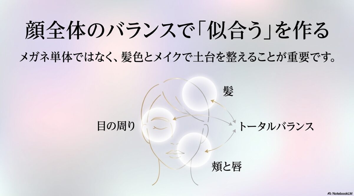 ブルベ 夏 メガネ　ゴールド　ブルベ夏のメガネにゴールドを合わせる術