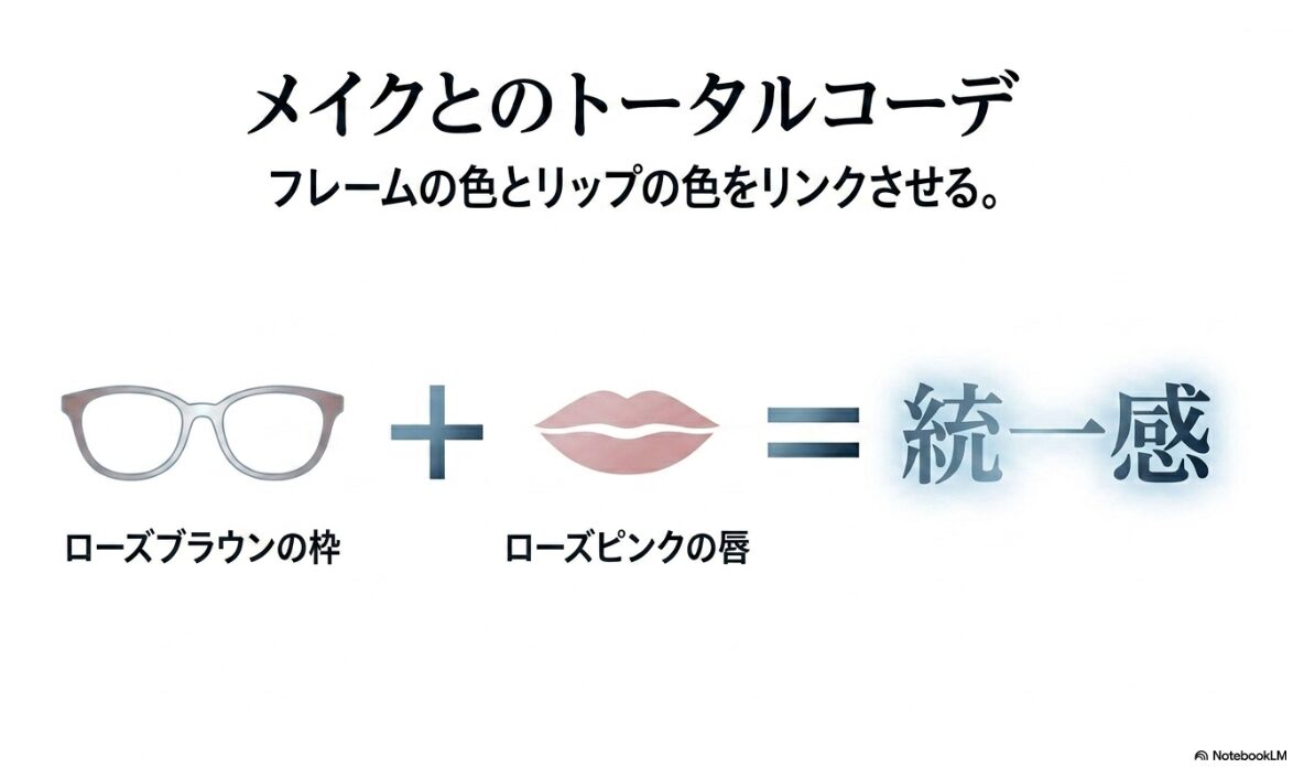 ブルベ 夏 メガネ　色　メガネに映えるブルベ夏向けメイク術