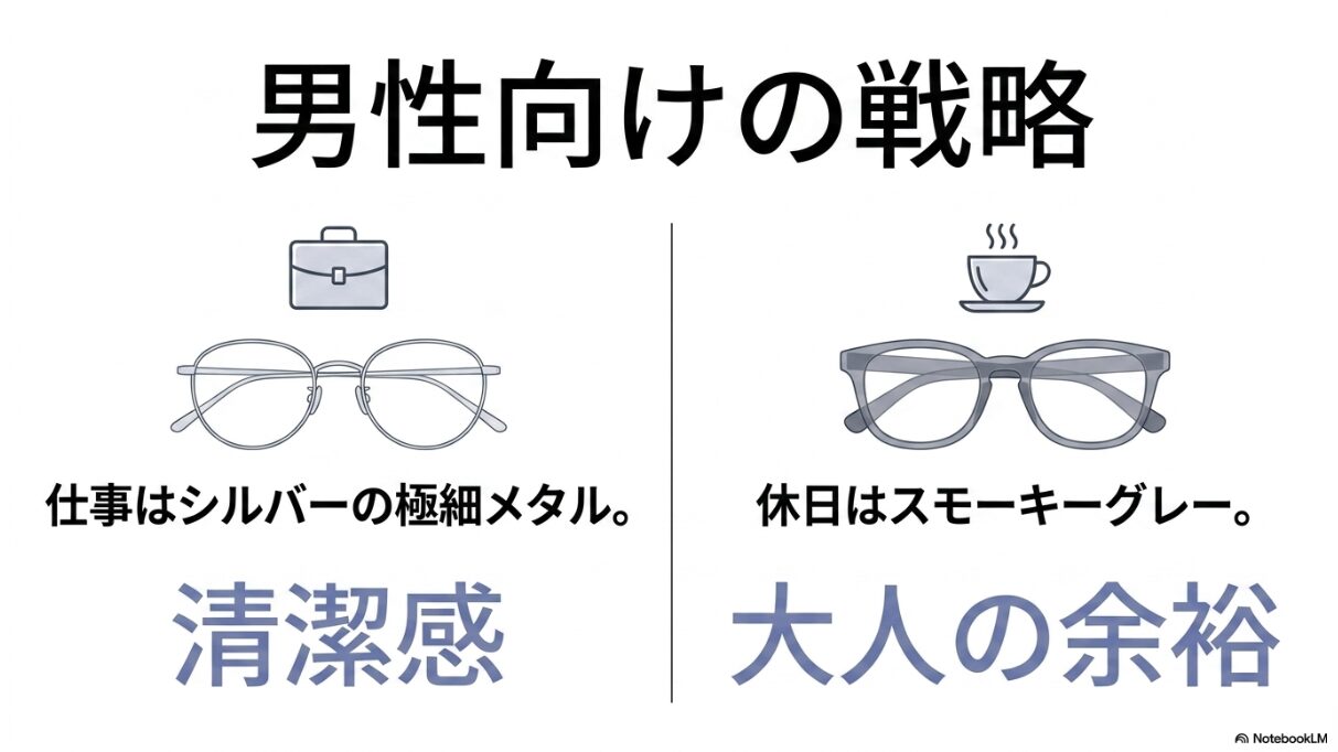 ブルベ 夏 メガネ　色　最新トレンドを取り入れたメンズ戦略