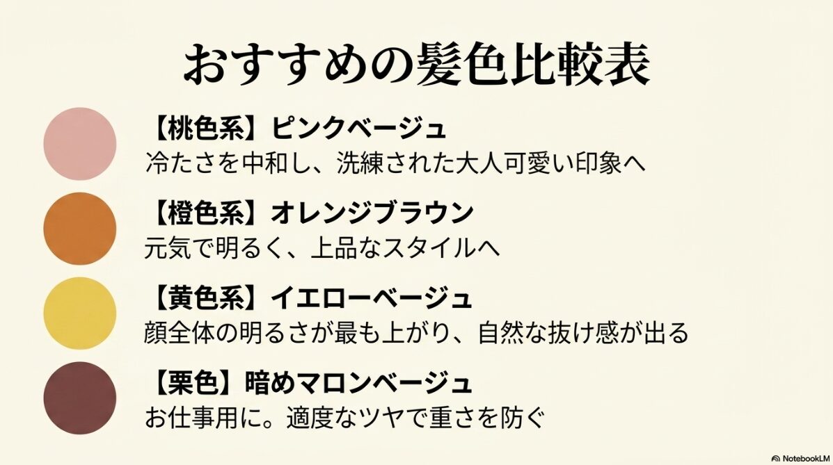 イエベ 春 黒縁 メガネ　似合う髪色は？明るめヘアカラーで調和を2