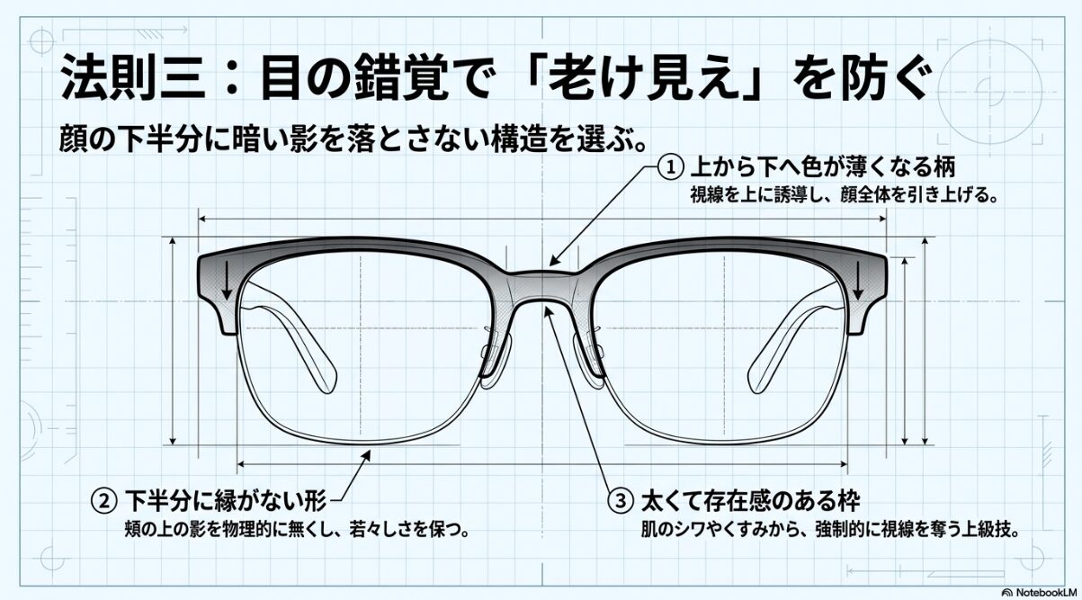 ブルベ 冬 メガネ べっ甲　ブルベ冬のべっ甲メガネ老け見え対策