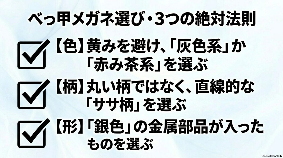 ブルベ 冬 メガネ べっ甲　ブルベ冬のべっ甲メガネ完全まとめ