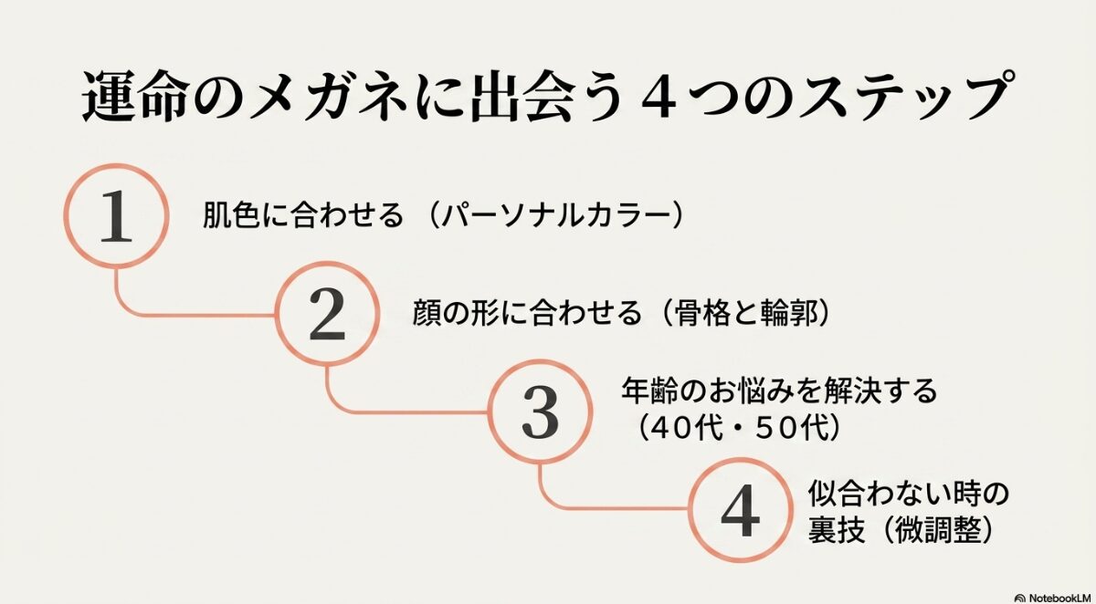 パーソナルカラー　メガネ　パーソナルカラーとメガネの基礎知識