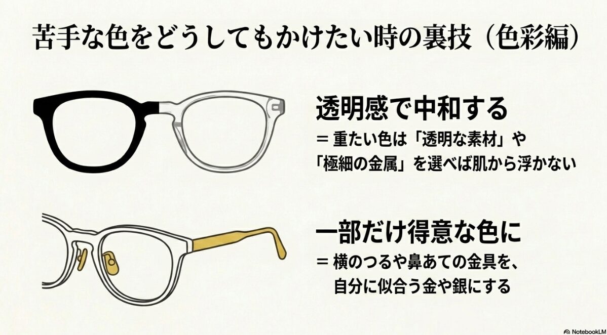 パーソナルカラー　メガネ　似合わないを解決するリカバリー術2