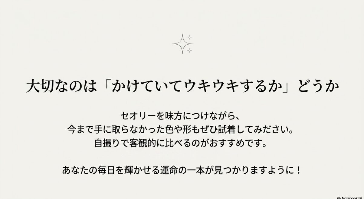 パーソナルカラー　メガネ　パーソナルカラーでメガネを極める